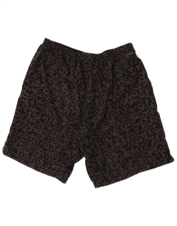 NIKE Short de sport Dri Fit pour hommes, grand, gris géométrique
