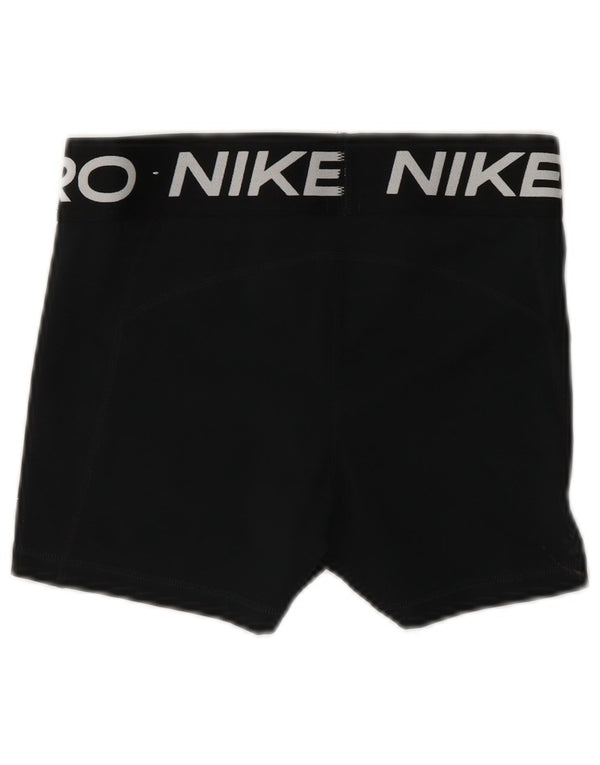 NIKE Short de sport Dri Fit Graphic pour femme UK 10 Petit Noir Polyester