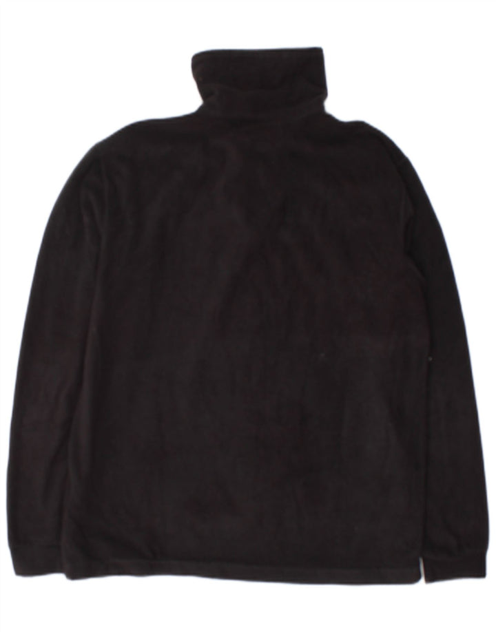 Champion Pull polaire à col zippé pour homme Petit Noir Polyester
