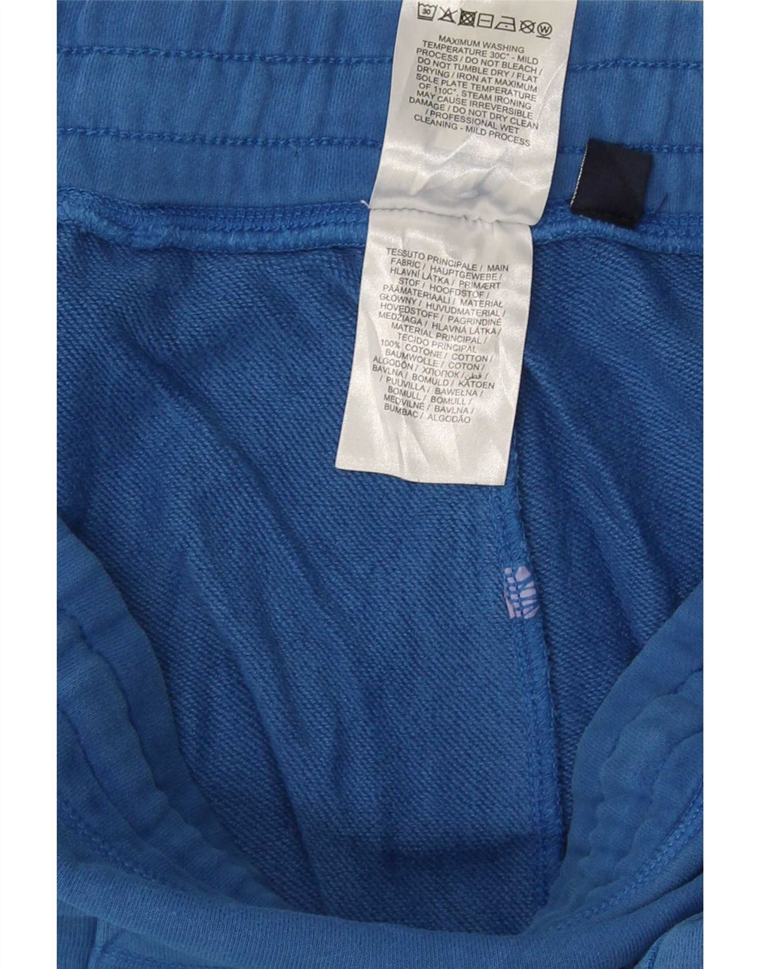 North Sails Short de Sport Homme Bleu Moyen Coton