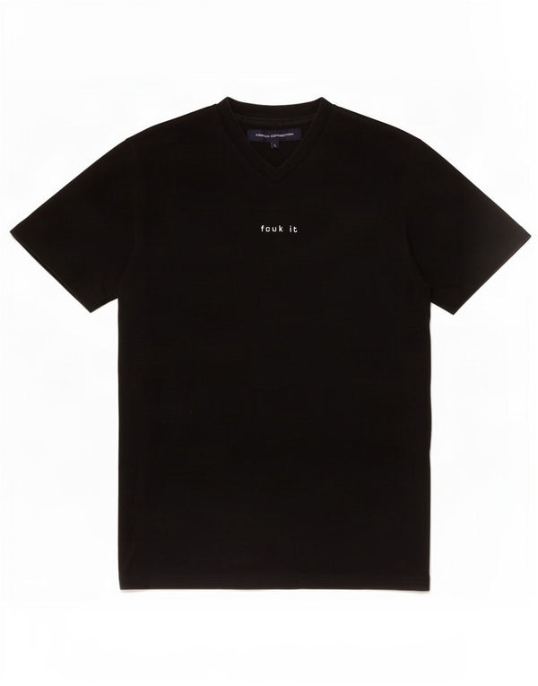 French Connection T-Shirt Homme Haut Large Noir Coton