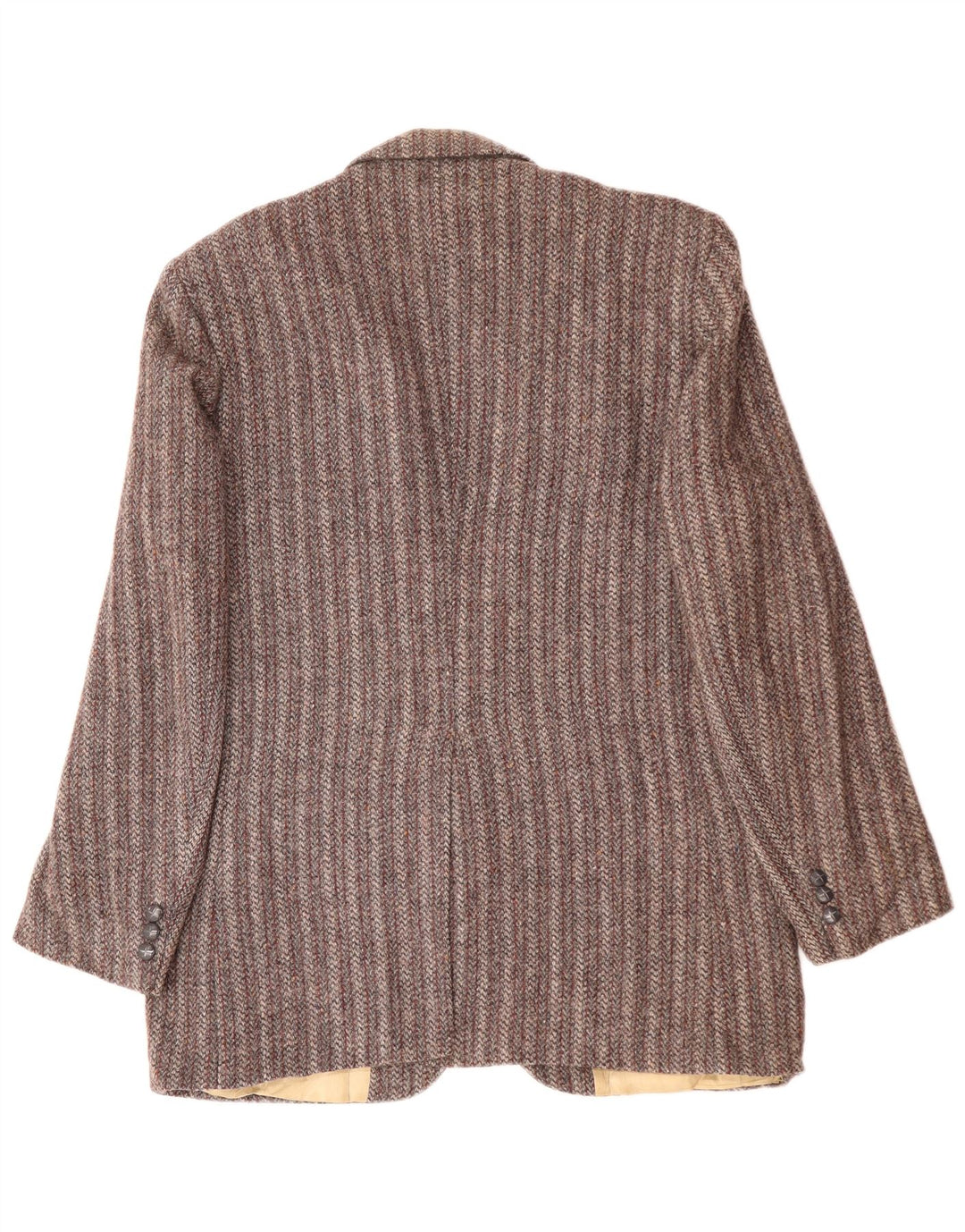 HARRIS TWEED Veste blazer à 2 boutons pour homme UK 38 Gris moyen rayé