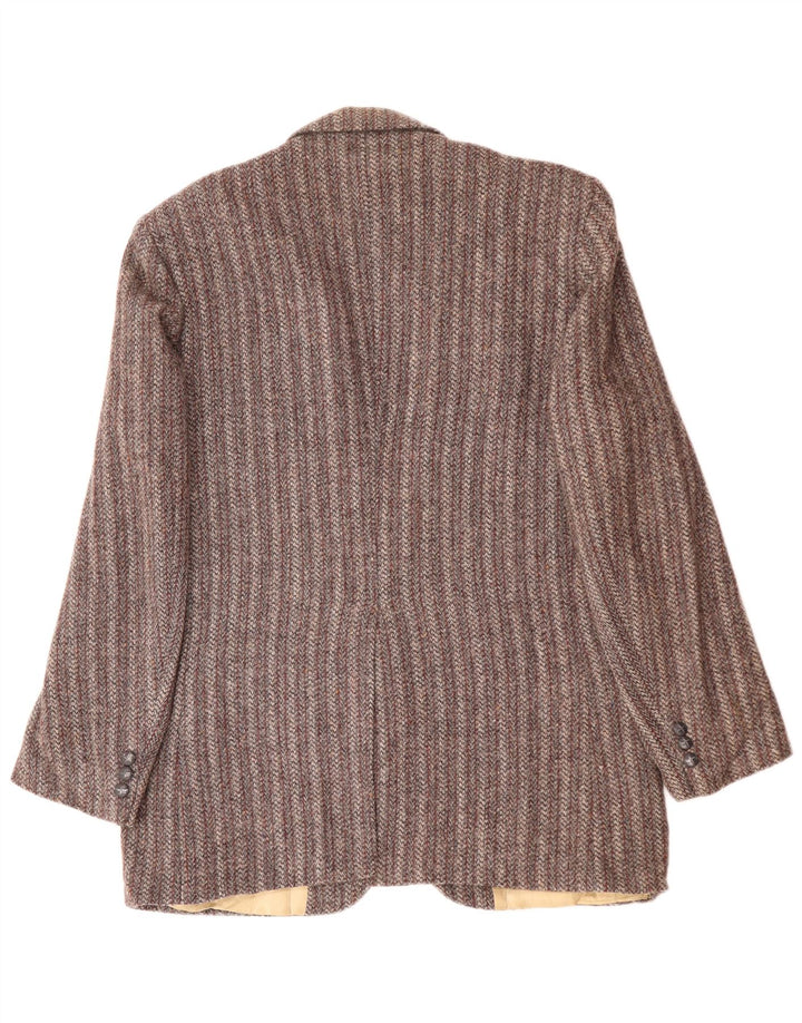 HARRIS TWEED Veste blazer à 2 boutons pour homme UK 38 Gris moyen rayé