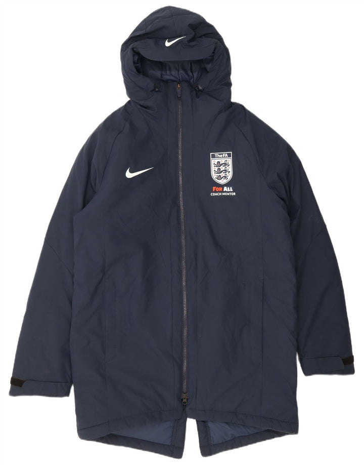 Nike Parka à capuche pour homme UK 38 Bleu marine moyen Polyester