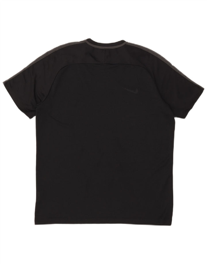 Nike Hommes Dri Fit T-Shirt Haut XL Noir Colorblock Polyester