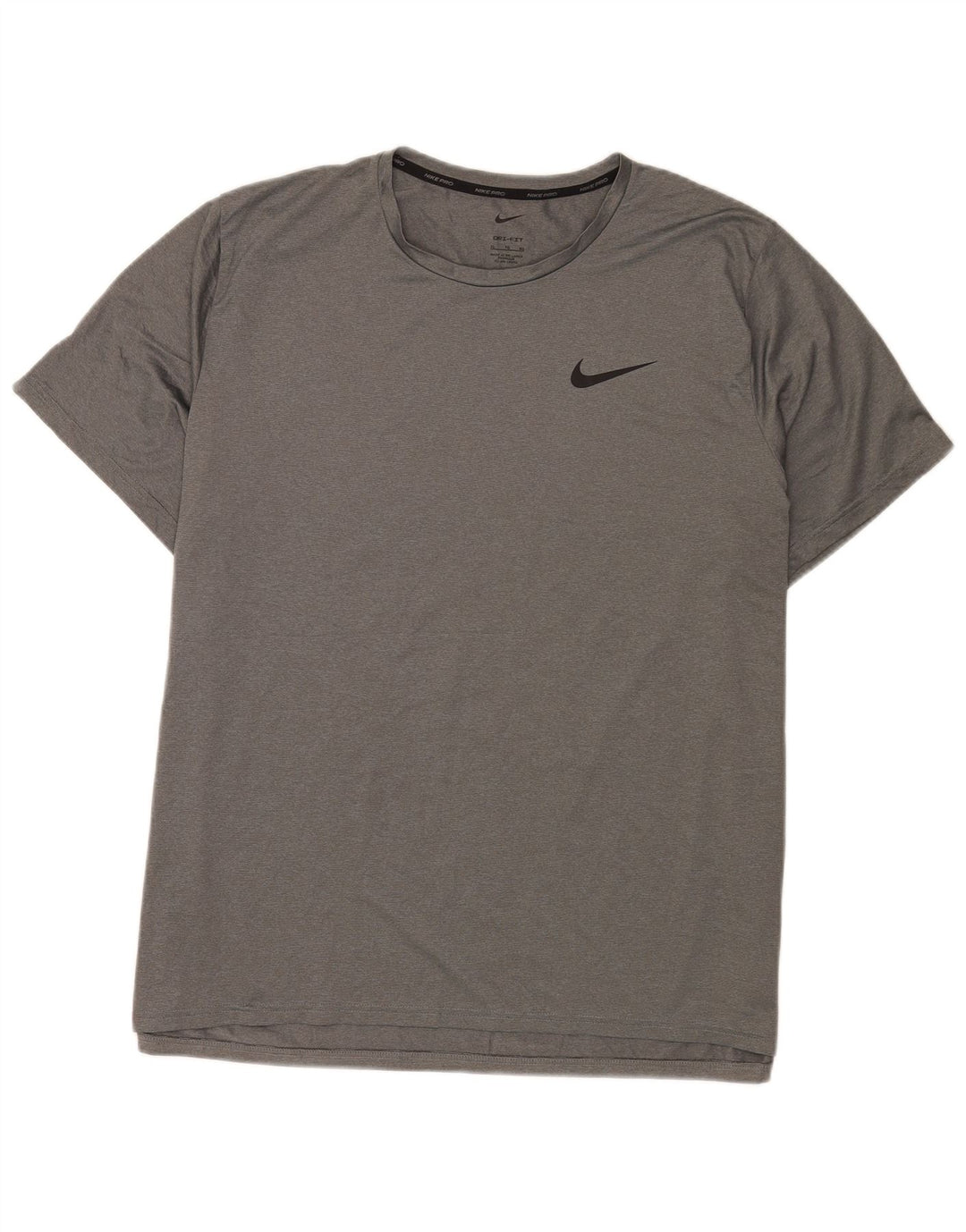 Nike Hommes Dri Fit T-Shirt Top XL Gris Moucheté Polyester