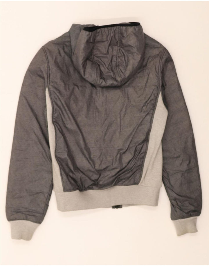 CHAMPION Womens Oversized Padded Jacket UK 10 Small Grey Colourblock Vintage Champion and Second-Hand Champion from Messina Hembry 