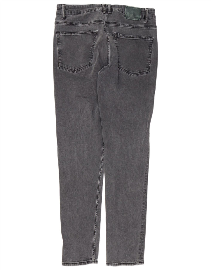 Zara Jean Slim Homme EU 42 Large W32 L30 Gris Coton