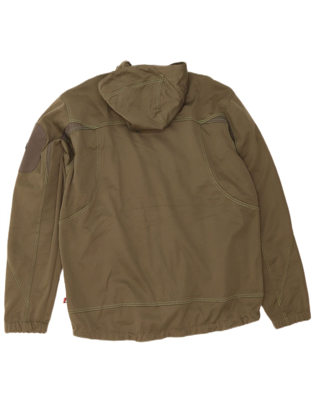 OCK Veste de survêtement à capuche pour homme XL Kaki Polyester