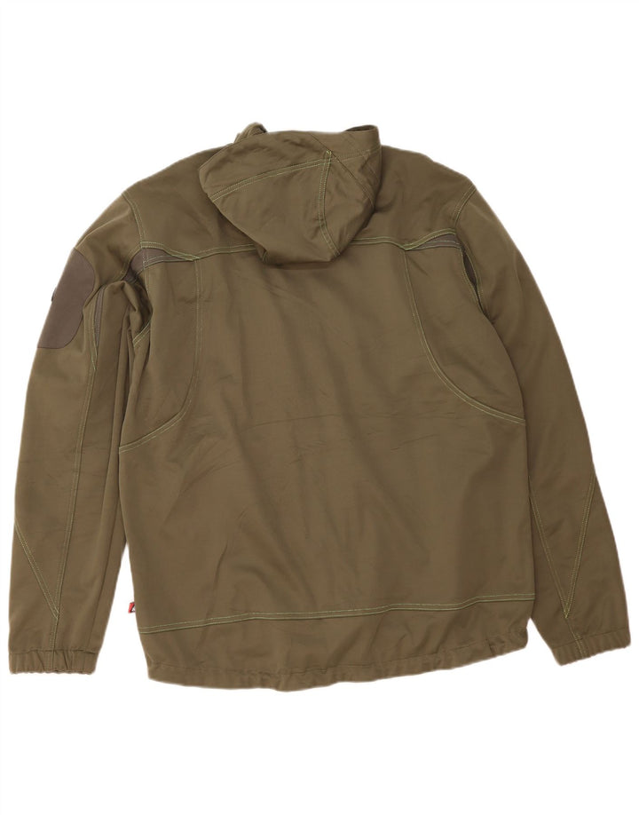 OCK Veste de survêtement à capuche pour homme XL Kaki Polyester