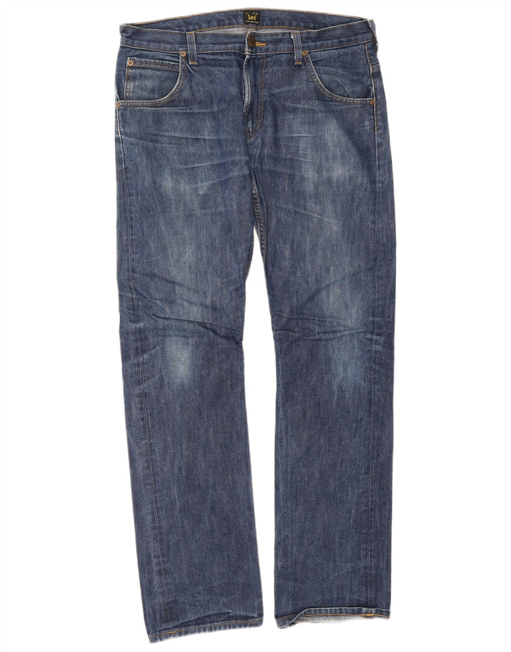 Lee Jean Droit Zed Homme W34 L34 Bleu Coton