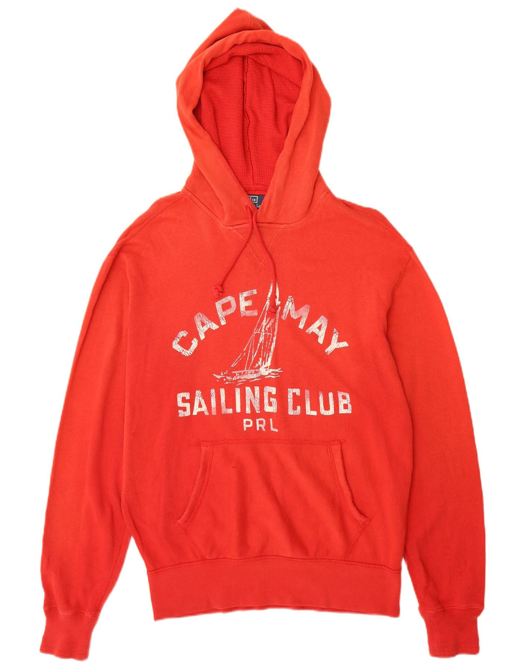 Polo Ralph Lauren Pull à capuche graphique pour homme en coton rouge moyen