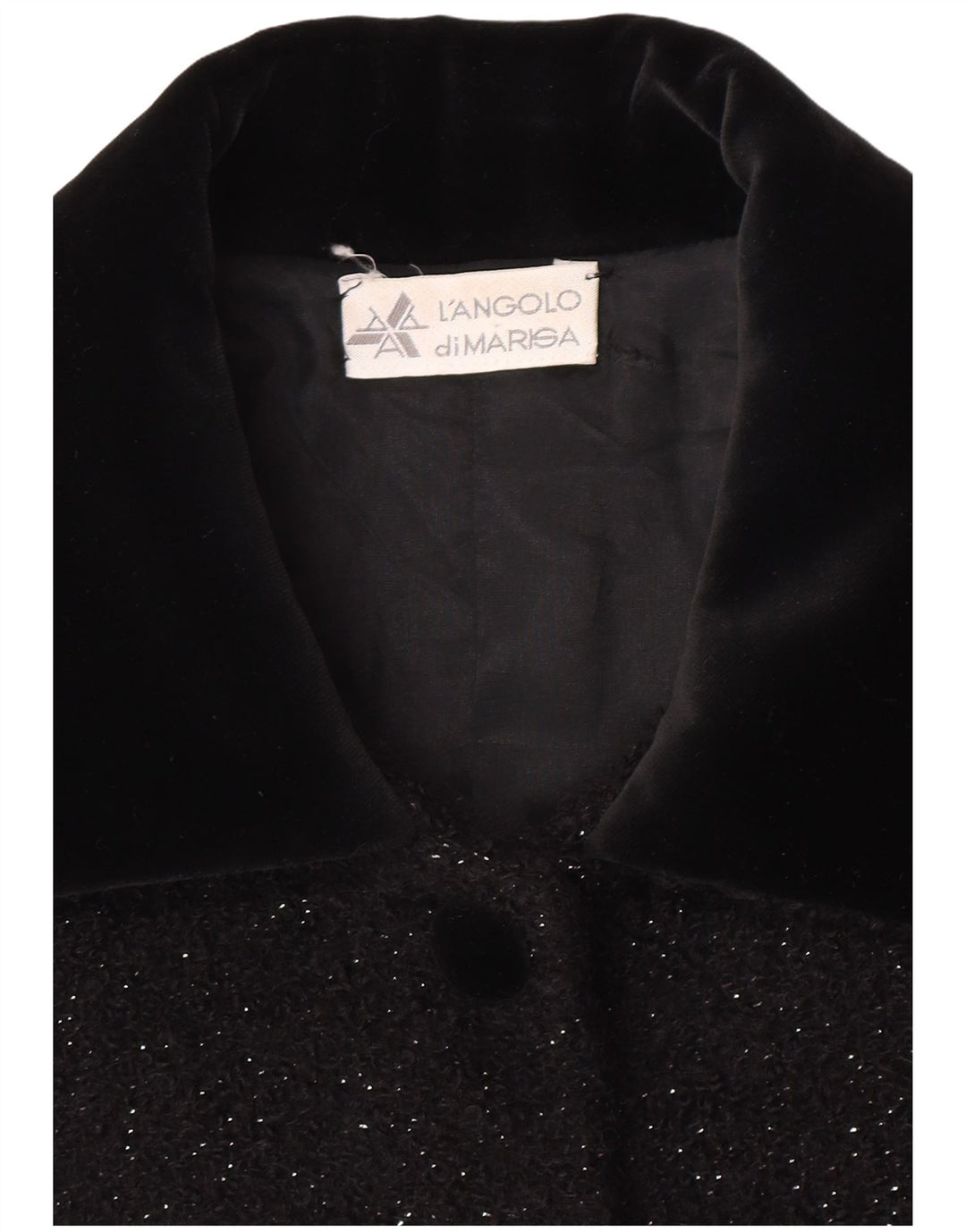 Marisa Veste Blazer 5 Boutons Femme UK 12 Moyen Noir Moucheté