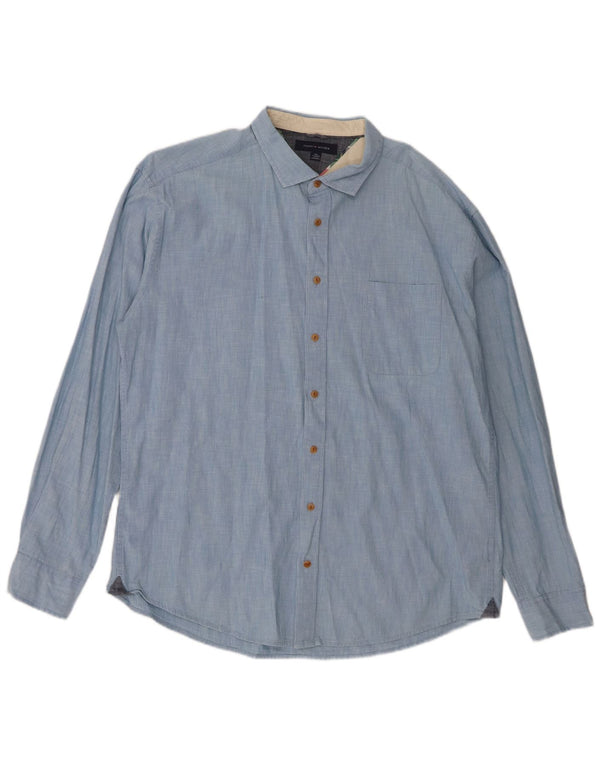 Tommy Hilfiger Chemise Homme 2XL Bleu Coton
