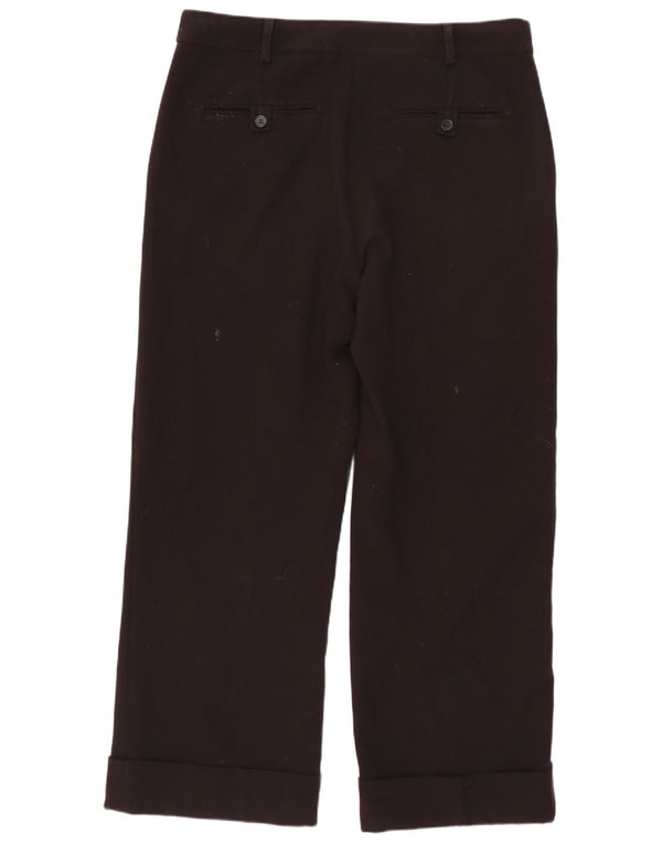 Marks & Spencer Pantalon de costume droit pour femme UK 12 Medium W34 L27 Noir