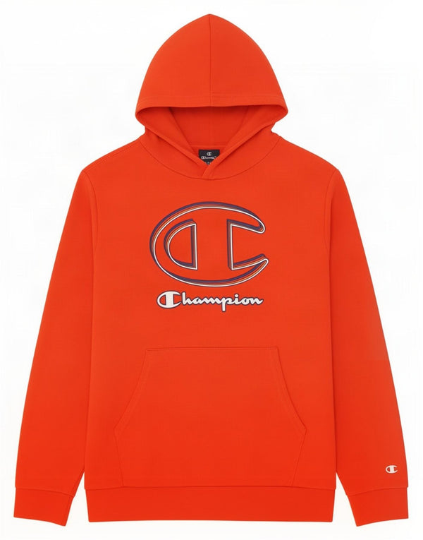 Champion Pull à capuche graphique pour garçon 13-14 ans XL Orange Coton