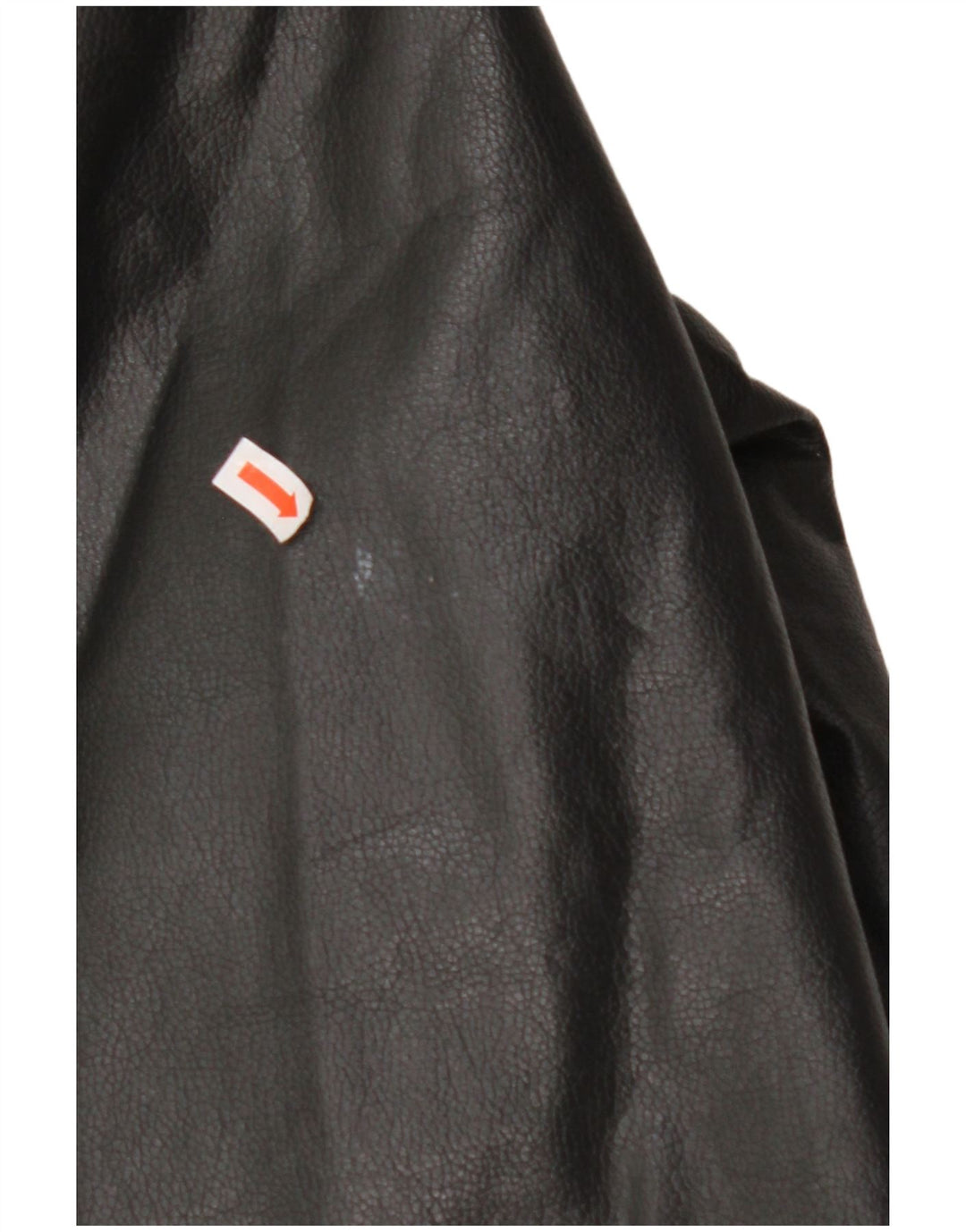 VINTAGE Femme Veste de motard en cuir surdimensionné UK 10 Petit cuir noir