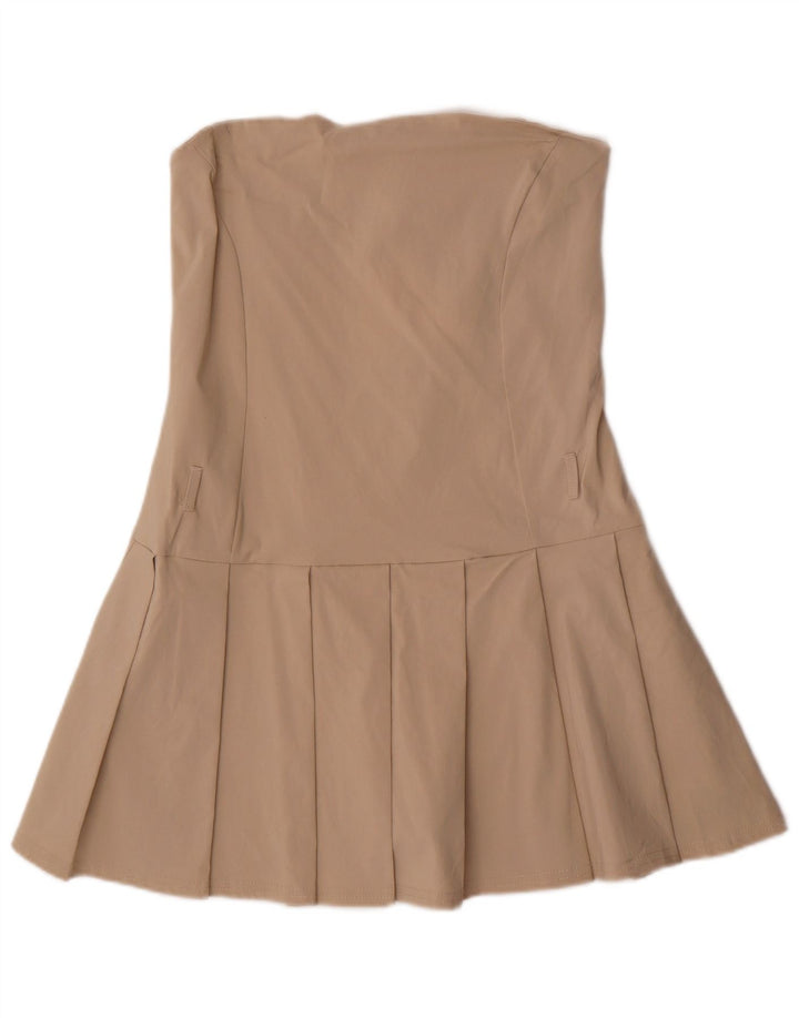 Quiz Combishort Sans Bretelles Femme UK 46 Large Beige Viscose