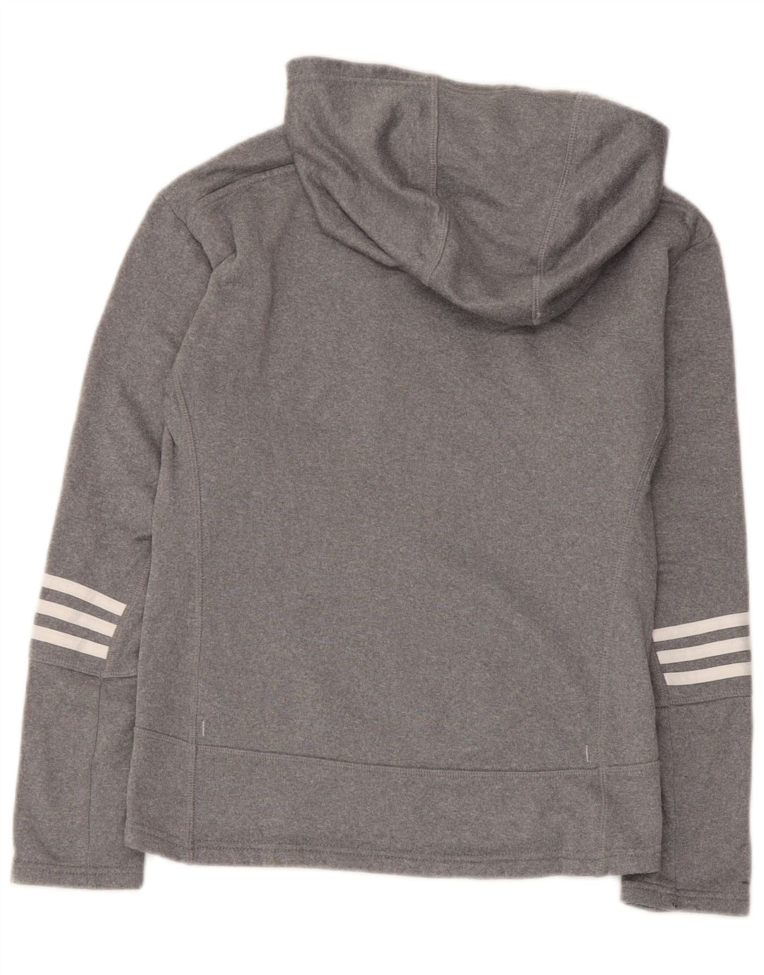 Adidas Pull à capuche surdimensionné pour femme UK 4/6 XS Gris Polyester