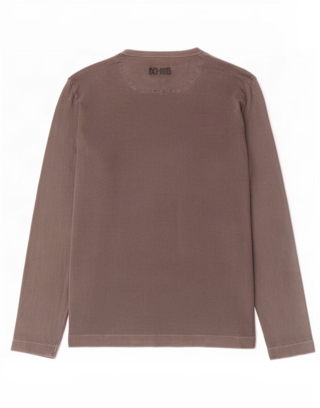 Diesel Haut graphique à manches longues pour hommes en coton gris moyen