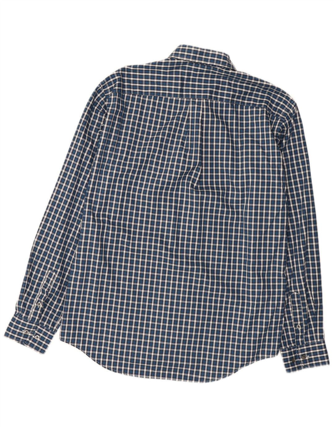 Lacoste Chemise coupe régulière pour homme Taille 42 Grand coton à carreaux bleus