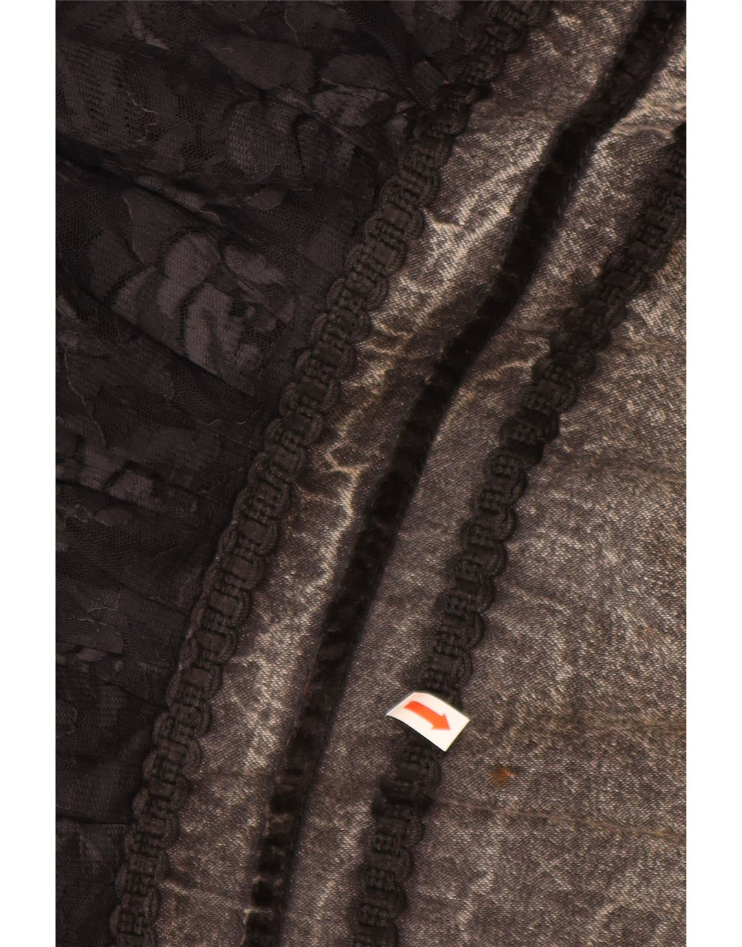 VINTAGE Jupe en Jean Femme W28 Gris Moyen