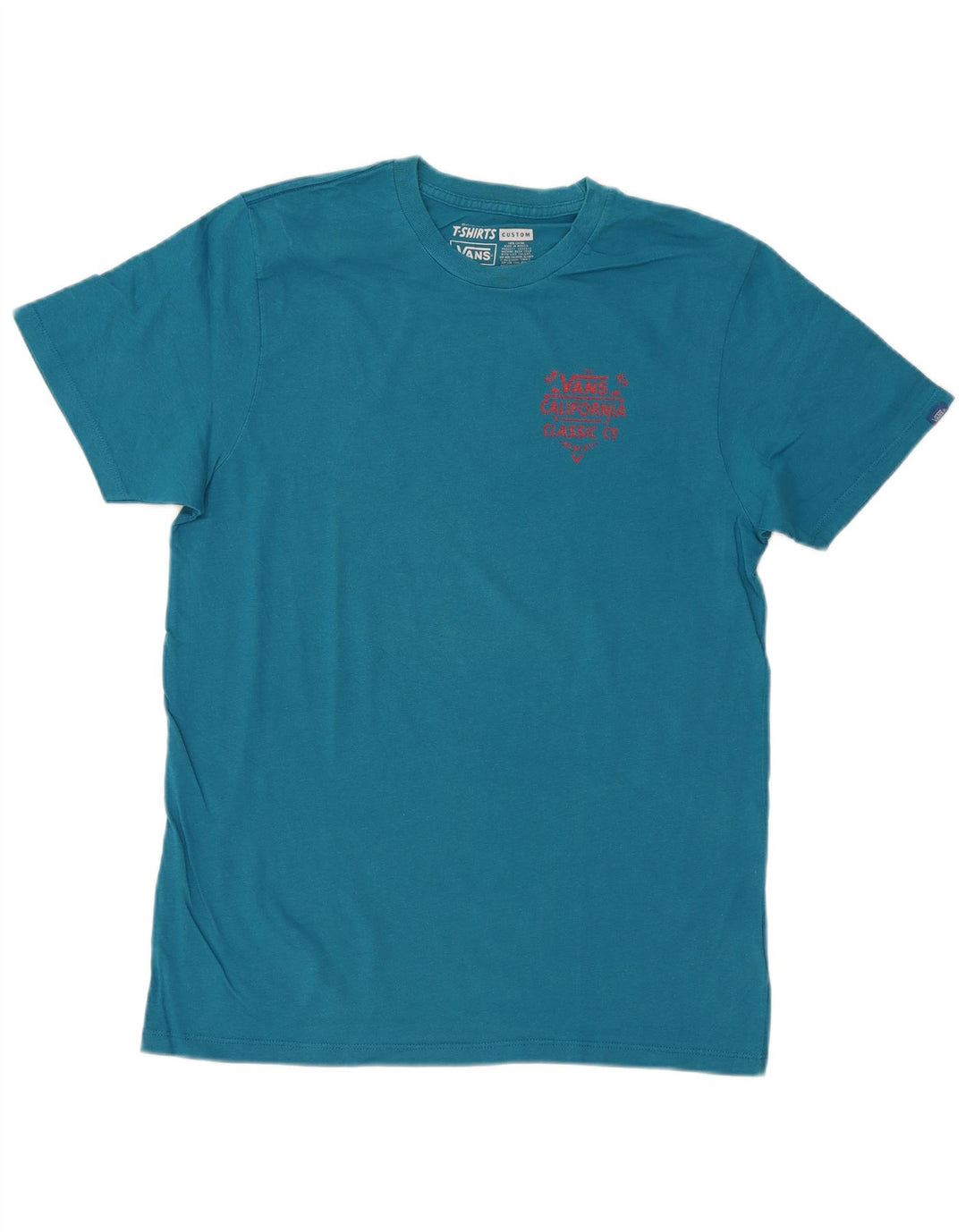 Vans T-Shirt Graphique Homme Bleu Moyen Coton