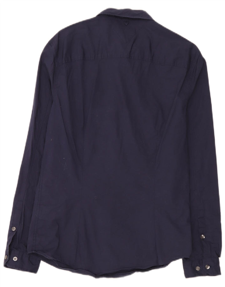 Tommy Hilfiger Chemise Slim Homme Bleu Marine Moyen Coton