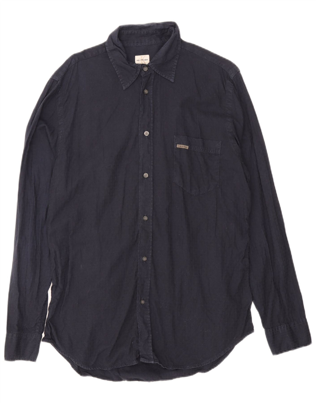 CALVIN KLEIN JEANS Chemise Homme Large Bleu Marine Coton