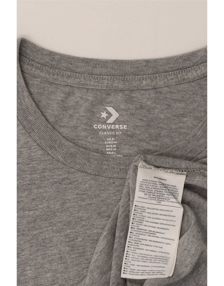 Converse T-shirt pour femme en coton gris moyen UK 42