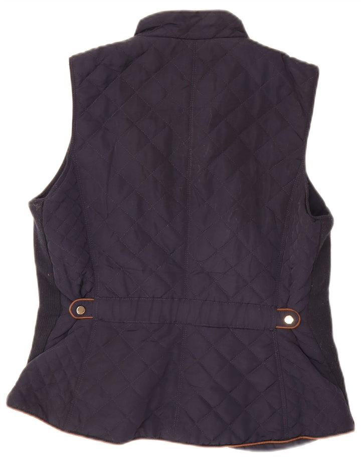 Zara Gilet matelassé pour femme UK 16 Large Bleu marine