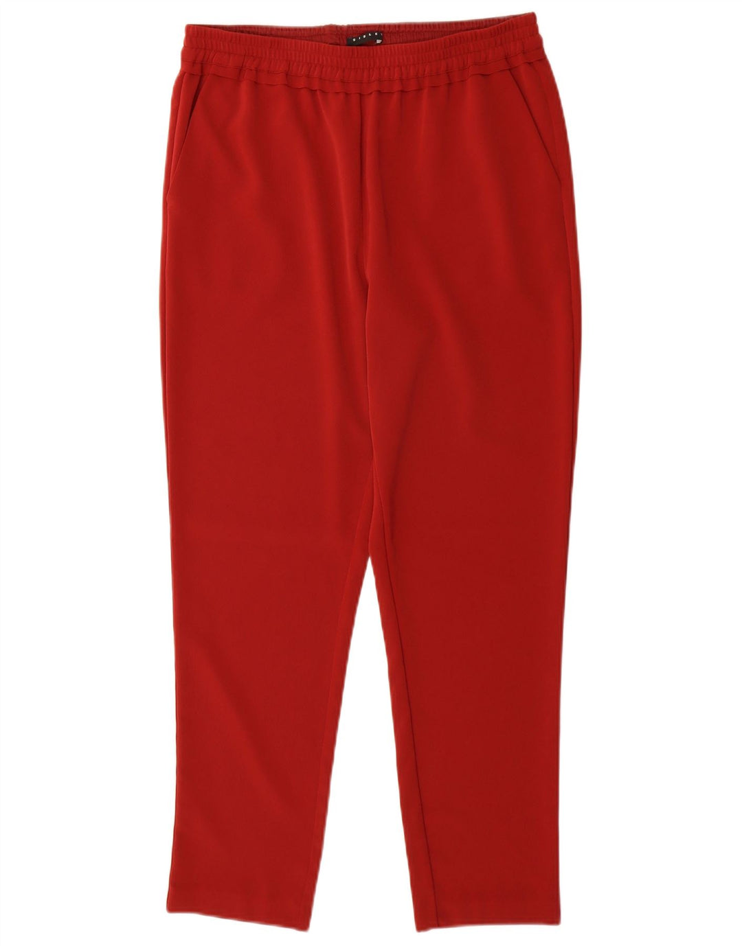 Sisley Pantalon De Survêtement UK 14 Rouge Moyen Femme