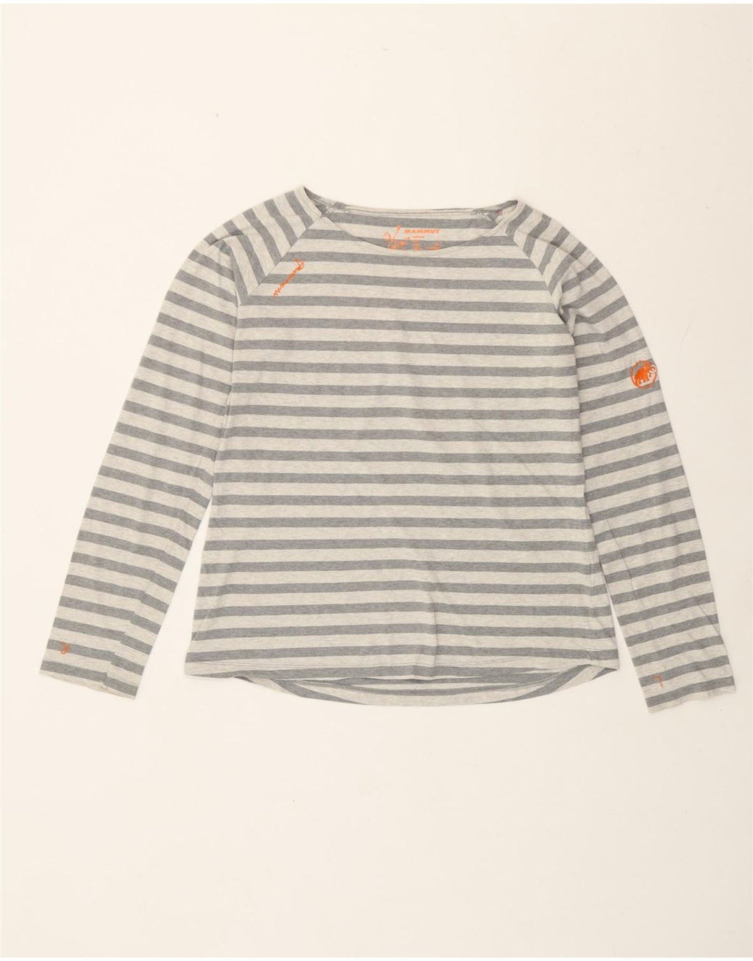 Mammut Haut à manches longues pour femme UK 44 Large Gris Rayé