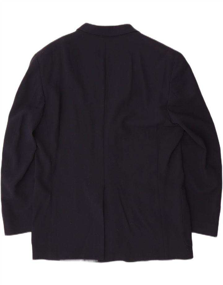 DANIEL HECHTER Veste Blazer 3 Boutons Homme IT 52 XL Bleu Marine Laine Vierge