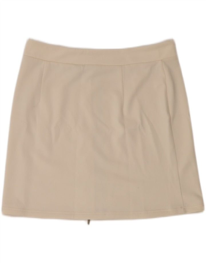 Fila Femme Mini Jupe XL W36 Blanc Cassé Polyester