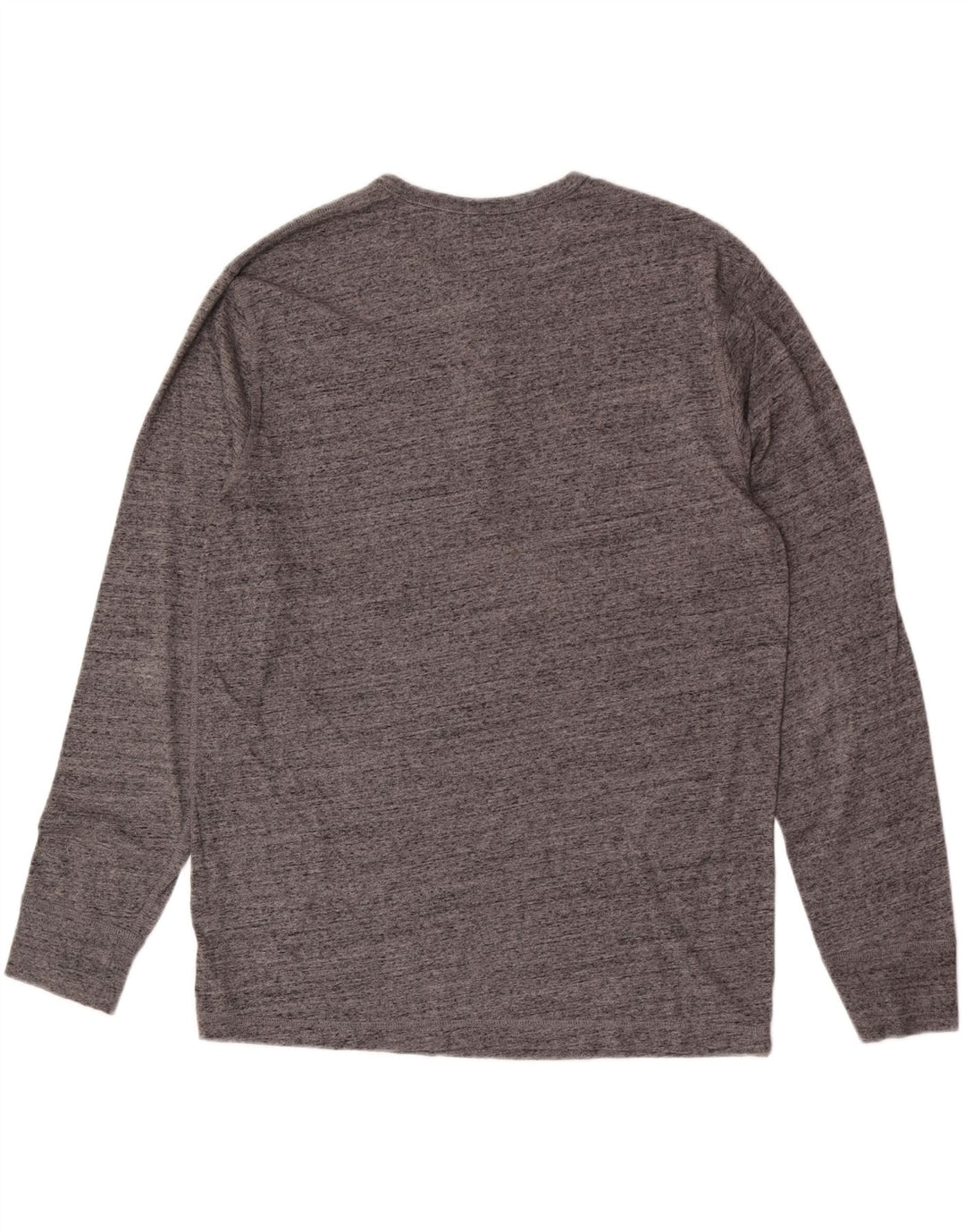 J. Crew Haut Homme Manches Longues XL Gris Moucheté Coton