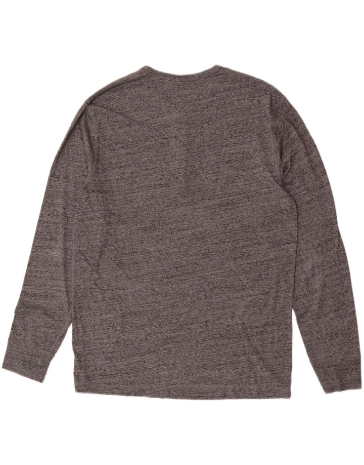 J. Crew Haut Homme Manches Longues XL Gris Moucheté Coton