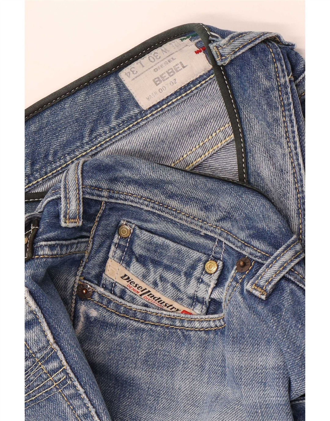 Jean Bootcut Femme Diesel BEBEL W30 L34 Bleu Coton