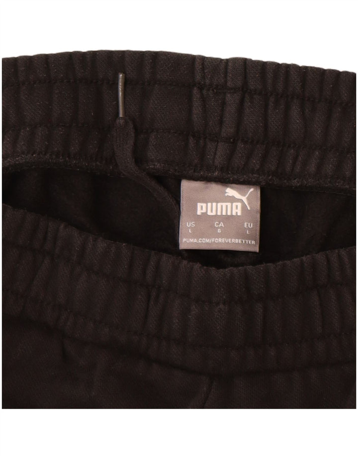 Puma Pantalon de survêtement pour homme Large Noir Coton