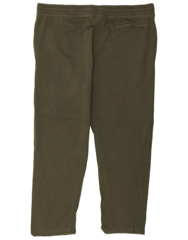Marks & Spencer Mens Straight Chino Trousers 2XL W42 L29 Khaki Cotton