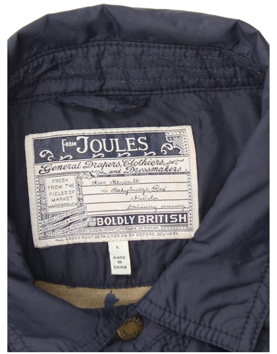 JOULES Veste matelassée homme UK 40 Large Bleu Marine Polyamide