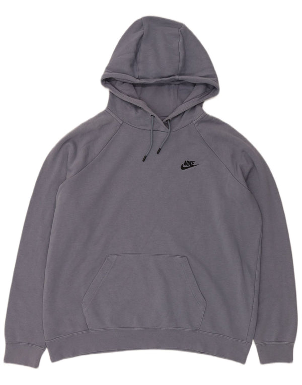 Nike Pull à capuche surdimensionné pour femme UK 18 XL Bleu coton