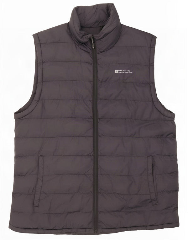 Mountain Warehouse Gilet rembourré pour homme UK 40 Large Noir Nylon