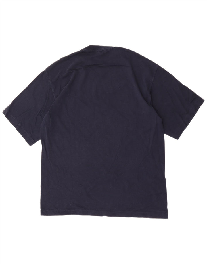 Champion T-Shirt Homme Haut Large Bleu Marine Coton