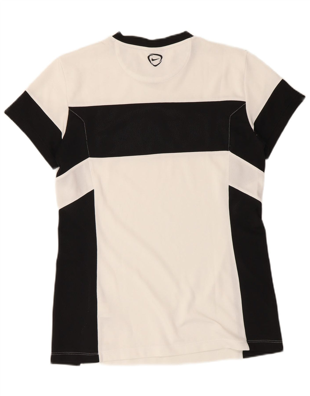 Nike T-shirt Dri Fit pour homme en polyester color block blanc moyen