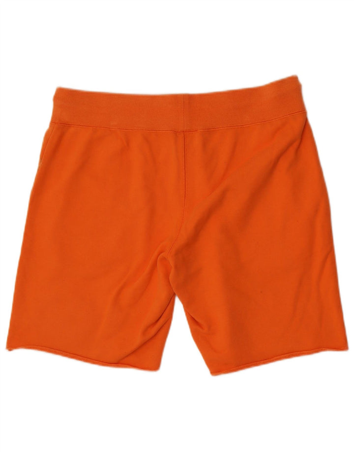 Champion Short de Sport Graphique Homme Orange Moyen Coton