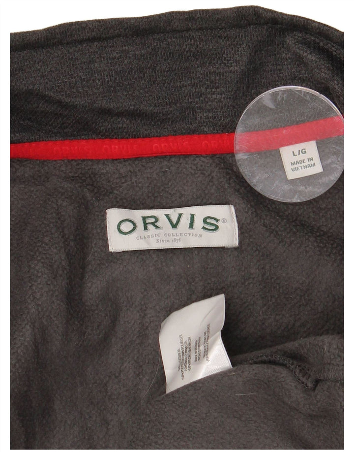 ORVIS Veste de survêtement pour homme Large Gris Colorblock Polyester