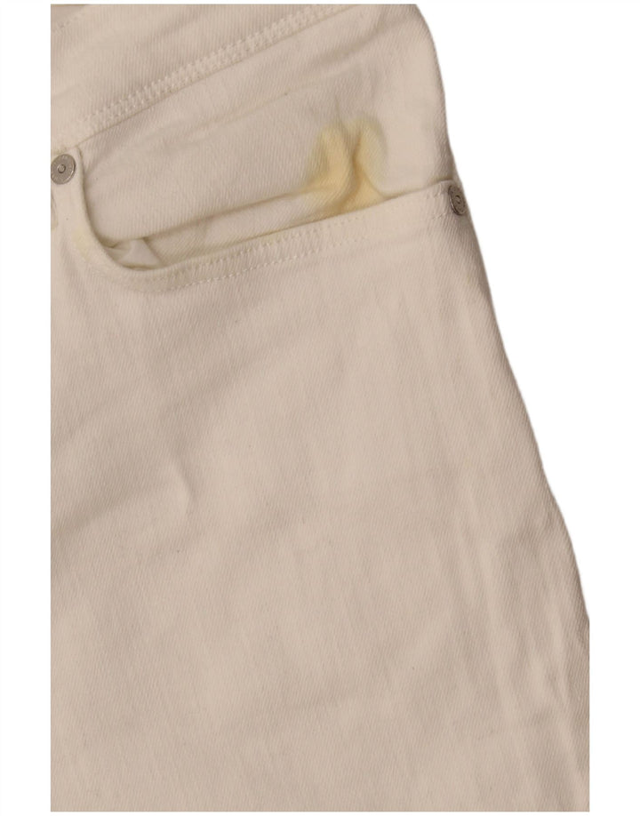 Zara Jean slim pour homme EU 42 Large W32 L29 Blanc