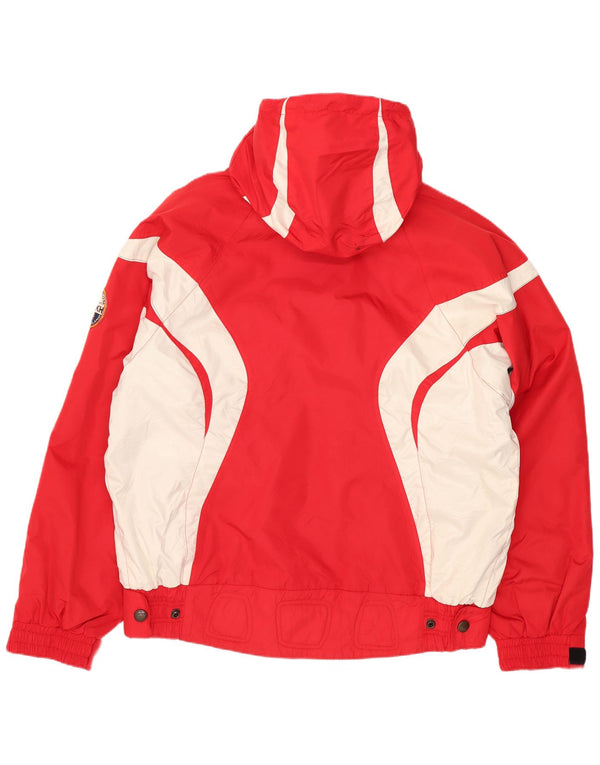 Ladakh Veste de ski à capuche pour homme EU 50 Large Rouge Colorblock Polyester