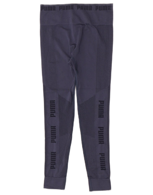 Puma Legging court pour femme UK 8 Small Bleu marine